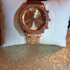 Geneva Rose Gold Watch
